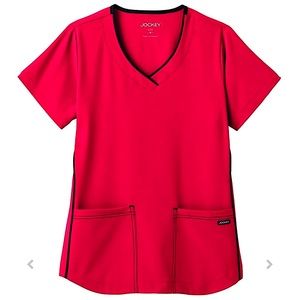 Jockey Modern Fit Sporty V-Neck Scrub Top Sz S